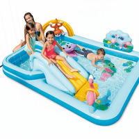 Inflatable Kids Splash Play Pool with Slide Inflatable pool Inflatable Pools