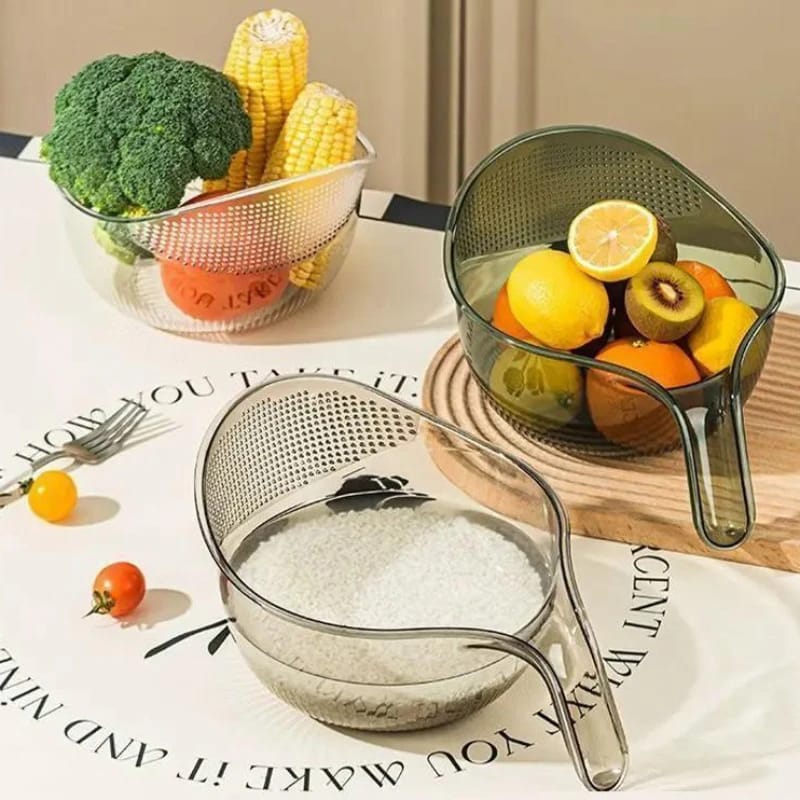 Vegetable Basket Strainer and Fruit Washing Cup – Multi-Purpose Kitchen Sieve