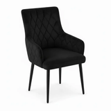 Modern Velvet Dining Chair with Armrests Chairs