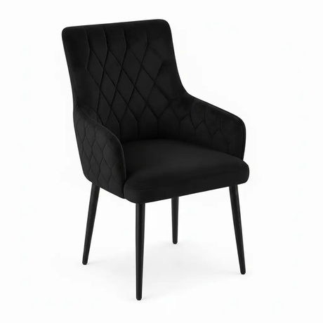 Modern Velvet Dining Chair with Armrests Chairs