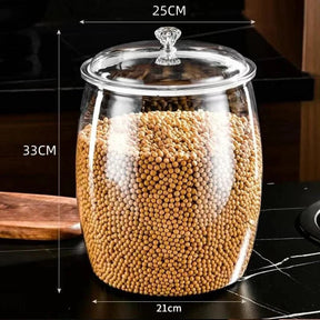 Unbreakable Acrylic Cereal Container – 2.2L Clear Food Storage Jar Acrylic cereal storage Food Storage Containers