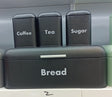 Nordic Style Bread Bin with 3 Canister Set for Multipurpose Kitchen Storage – Large Capacity- Furaha Finds Kenya