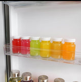 Set of 5 Ginger Shot Glass Bottles with Black Lids 60ml