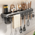 Wall Mounted Cutlery Storage Holder Space Saving 40cm Utensil Organizer Ideal for Modern Kitchens- Furaha Finds Kenya