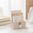Luxury Wooden Block Calendar Calendars Desk Calendars