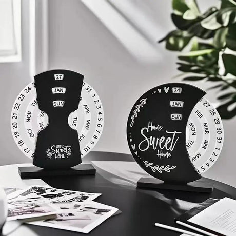 Perpetual Wooden Desk Calendar Perpetual calendar Desk Calendars