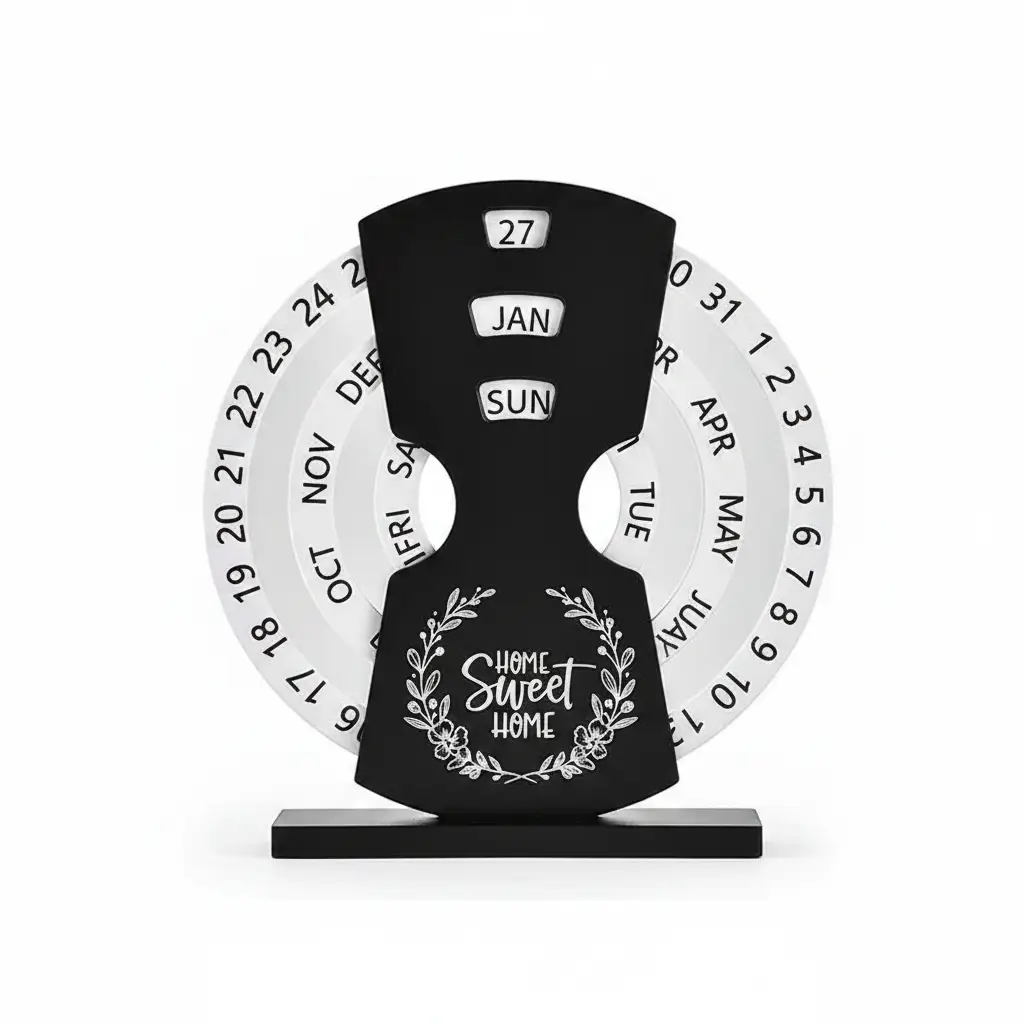 Perpetual Wooden Desk Calendar Perpetual calendar Desk Calendars