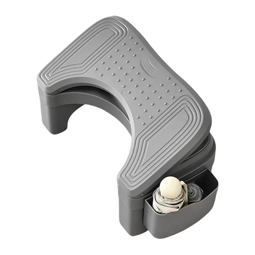Ergonomic Foldable Adjustable Footrest with Storage Space Bathroom Accessory Sets