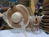 Stylish Woven Tote Summer Bag and Matching Sun Hat Set.- Furaha Finds Kenya