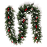2.7M Green Plain Undecorated Christmas Garland – Flexible Pine Needle Garland