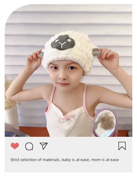 Microfiber Hair Drying Towel Wrap Cap with Bowknot Hair drying towel