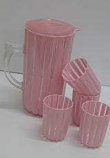 Classic Acrylic Water Set with 2000ml Jug and 250ml Glasses in Multiple Colors
