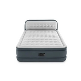 INTEX Dura Beam Queen Airbed with Built In Electric Pump and Supportive Headboard 18 Inch Raised Design,152*236*86cm.- Furaha Finds Kenya