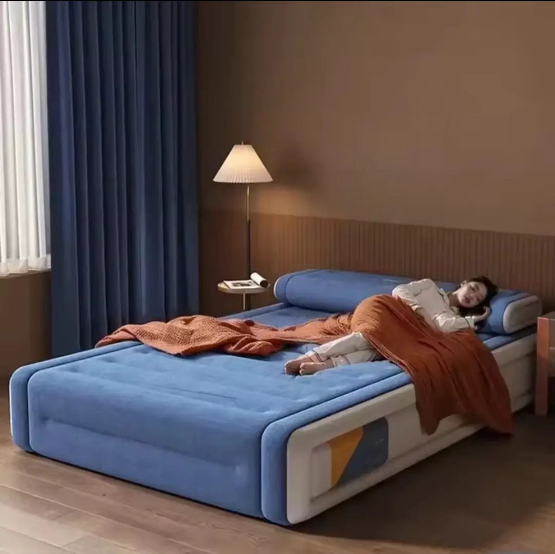 5x6 Inflatable Air Bed with Built-In Rechargeable Pump Air Beds