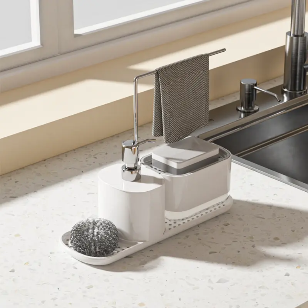 Furaha Finds Nordic Classy Soap Holder & Dispenser Elegant and functional 400ML liquid soap pump for modern bathrooms, kitchens, and commercial spaces.