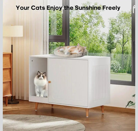 Cat Litter Box Enclosure & Side Table Side table Side Tables
