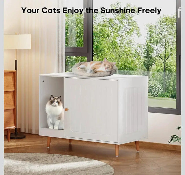 Cat Litter Box Enclosure & Side Table Side table Side Tables