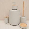 Ruffled 6-Piece Bathroom Accessories Set – Elegant Design Bathroom Accessories Bathroom Accessory Sets