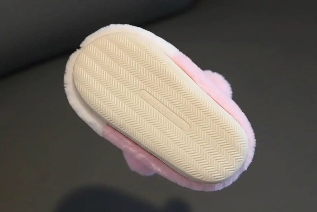 Cute Bunny Ears Plush Kids Indoor Slippers Foot wear Slippers