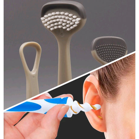 Tongue Cleaner & Ear Wax Remover Hygiene Bundle – 2-in-1 Oral and Ear Care Set- Furaha Finds Kenya