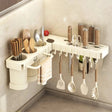 Multifunctional Wall Mounted Cutlery Storage Rack