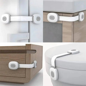 Safety Cabinet Child Locks & Latches(set of 3) Baby Safety