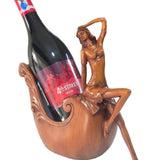 Creative Gold Resin Wine Bottle Holder Decorative Statue Home decor