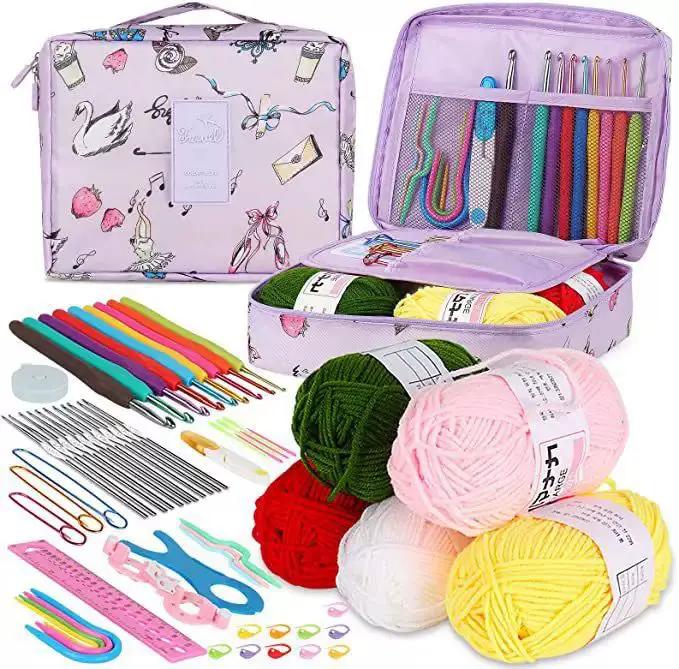 59Pcs Crochet Hook Set with Storage Bag Crochet set Crochet Hooks