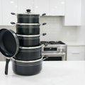 TC 14-Piece Nonstick Cookware Set – Casseroles, Frying Pan & Accessories cook waresets Cookware Sets