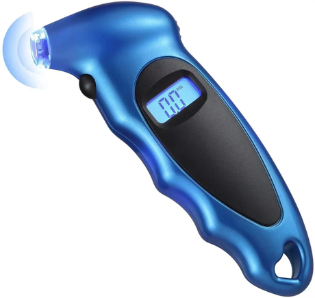 Digital Tire Pressure Gauge – 100 PSI with LCD Backlight and 4 Measurement Settings