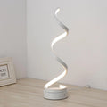White Vertical Spiral LED Table Lamp Lighting Desk Lamps