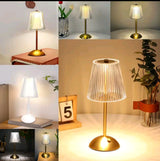 Lovely Crystal Bedside Lamp with Rechargeable Design and Multiple Light Modes