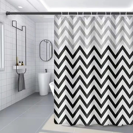 Waterproof PEVA Shower Curtain With Hooks Bathroom Accessories Shower Curtains