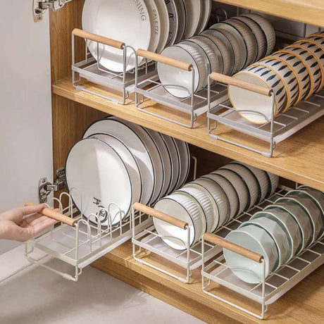 Bowl and Plates Drain Rack – Cream 40 × 17.5 × 15.5 cm