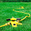 360° Rotating Garden Sprinkler with Inlet & Outlet 3-Arm Automatic Lawn Watering Tool