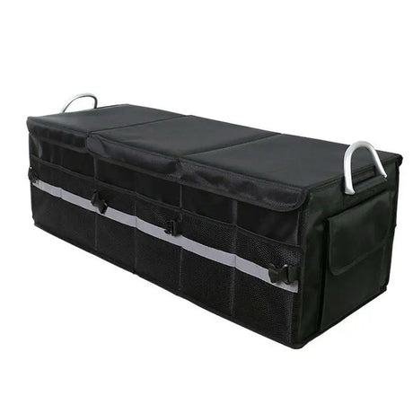 Foldable Premium Car Trunk Boot Organizer with Aluminum Handle