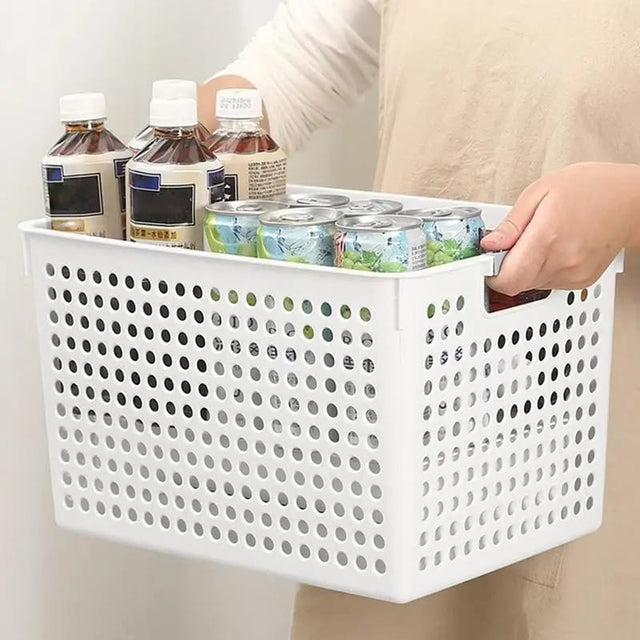 Multipurpose Storage Baskets | 30x12x15 cm | White & Black