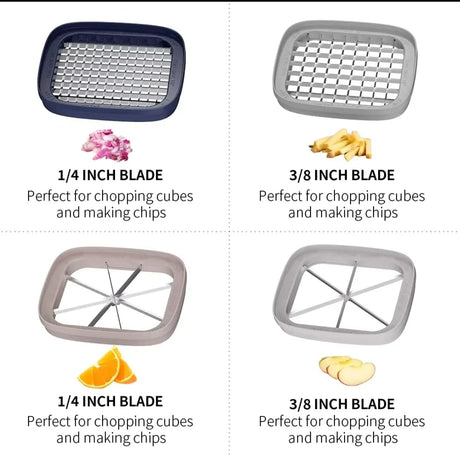 Press-Type Vegetable Cutter French Fries, Onion & Carrot Dicer Multi-functional Kitchen Gadget- Furaha Finds Kenya