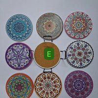 8Pcs Ethnic Style Ceramic Coasters Ceramic coaster Coasters