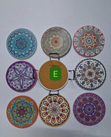 8Pcs Ethnic Style Ceramic Coasters Ceramic coaster Coasters