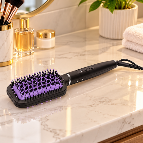 ThermoProtect Hair Straightening Brush BHH880/03 Hair Straightening Brush Straightening Brushes