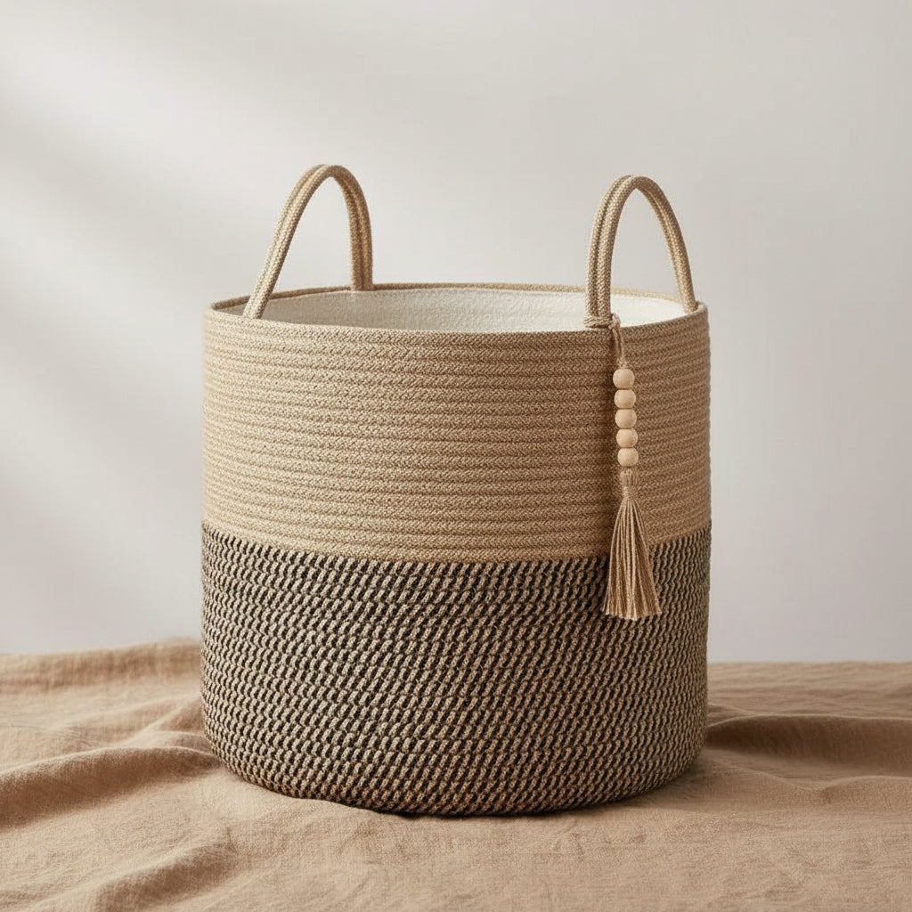 Woven Decorative Laundry & Toys Basket Laundry Baskets
