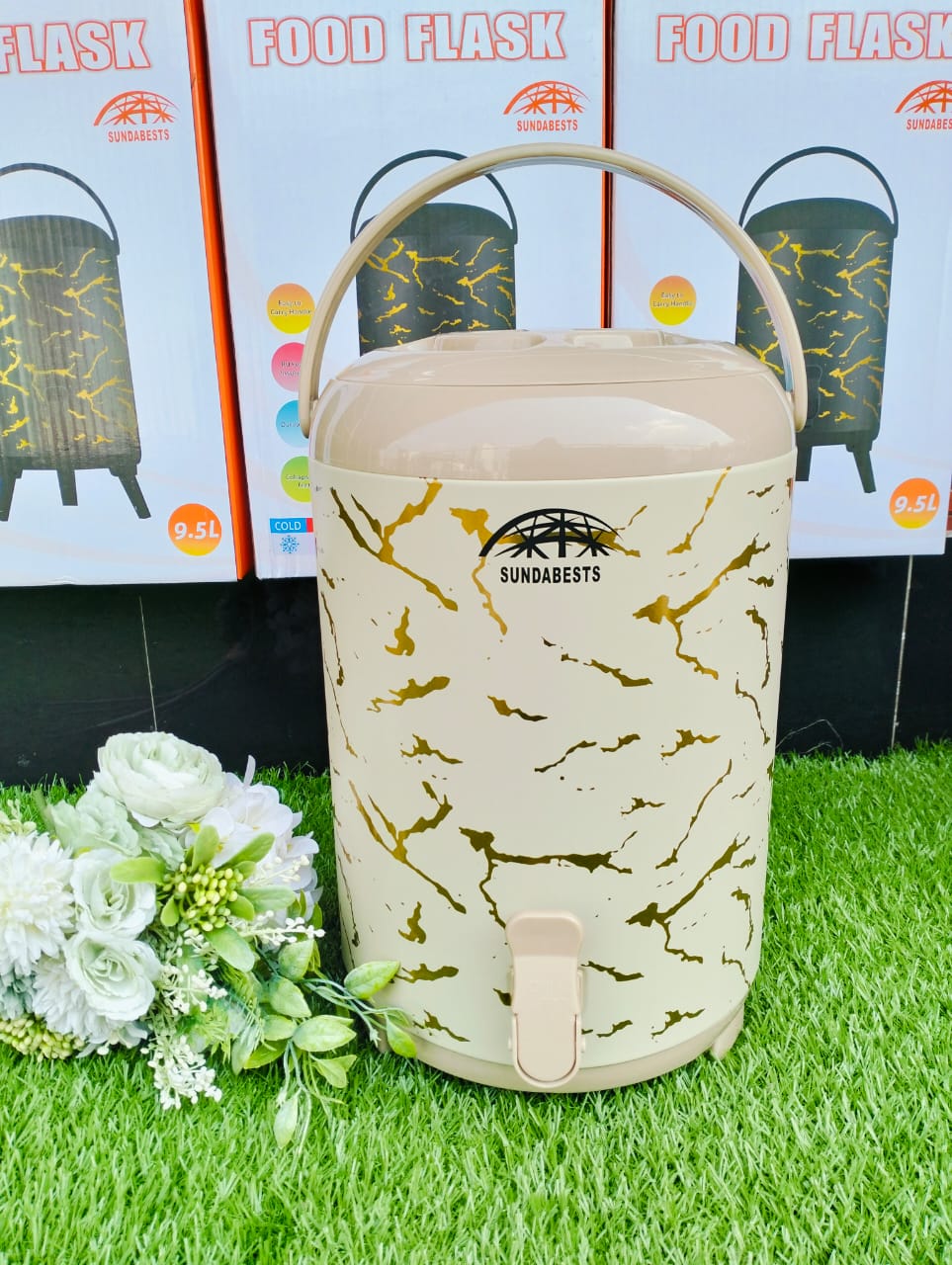 Marble Manual Tea Urn – 9.5L Capacity, Heat Retention