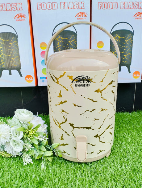 Marble Manual Tea Urn – 9.5L Capacity, Heat Retention