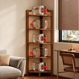 5-Tier Bamboo Corner Shelf Corner shelf Corner Bookcases & Shelves