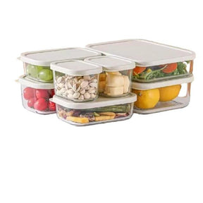 7pcs Food Grade Glass Lunch Box Set – Microwave, Dishwasher & Oven Safe Food Storage Containers