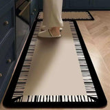 2 Pc Rubber Bottom Anti-Slip Kitchen Mat Set Kitchen mat Rugs
