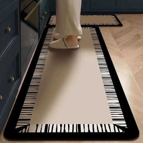 2 Pc Rubber Bottom Anti-Slip Kitchen Mat Set Kitchen mat Rugs