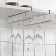 Classy Wine Glass Holder - Stainless Steel Wall Mount Kitchen & Dining Drinkware Holders