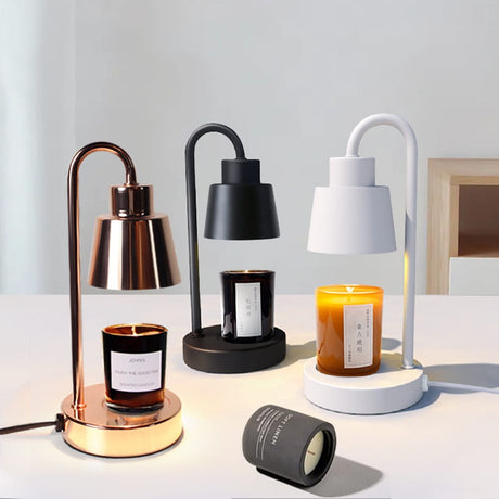 Electric Candle Warmer with Metal Design for Home and Office